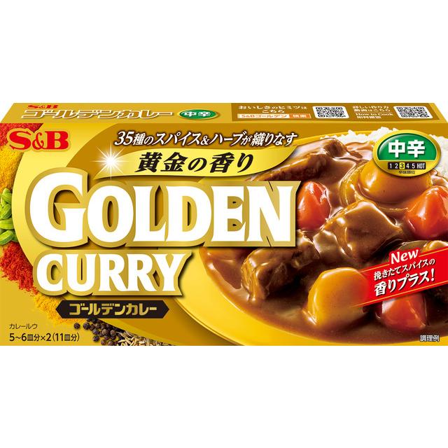 S&B食品 ゴールデンジャパニーズカレールーソース 中辛 198g