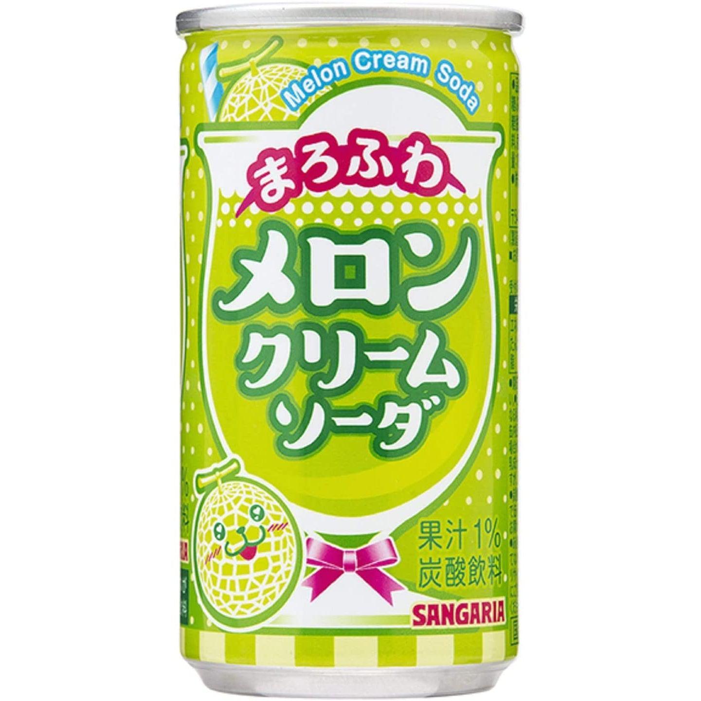 サンガリア まろふわメロンクリームソーダドリンク 190g