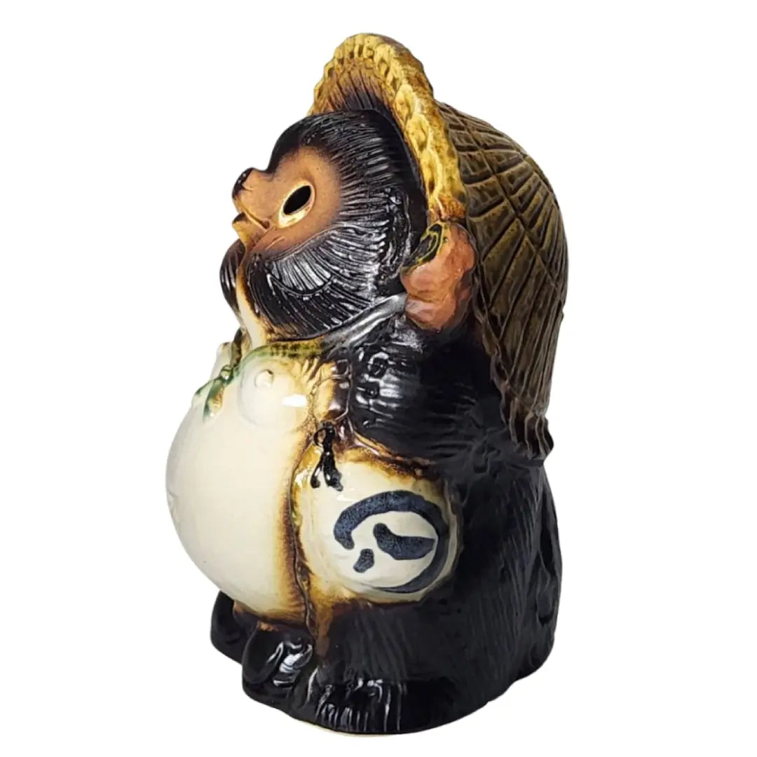 信楽焼 手作りたぬき置物 22cm