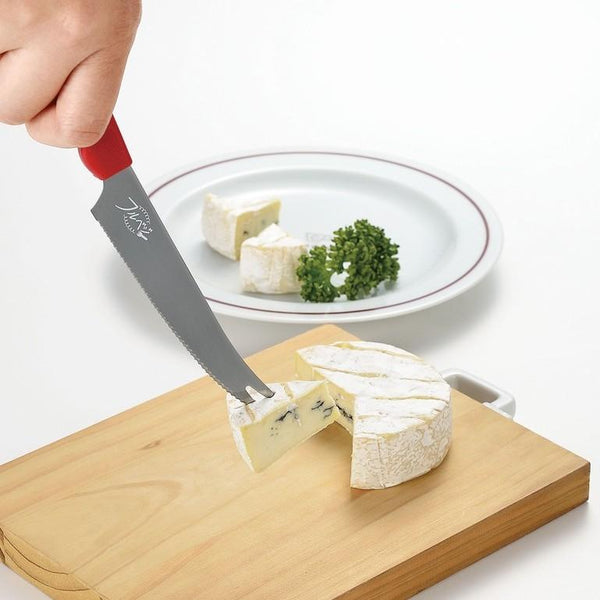 下村 カーブドセレーションバーナイフ トマト&チーズプロングナイフ 230mm