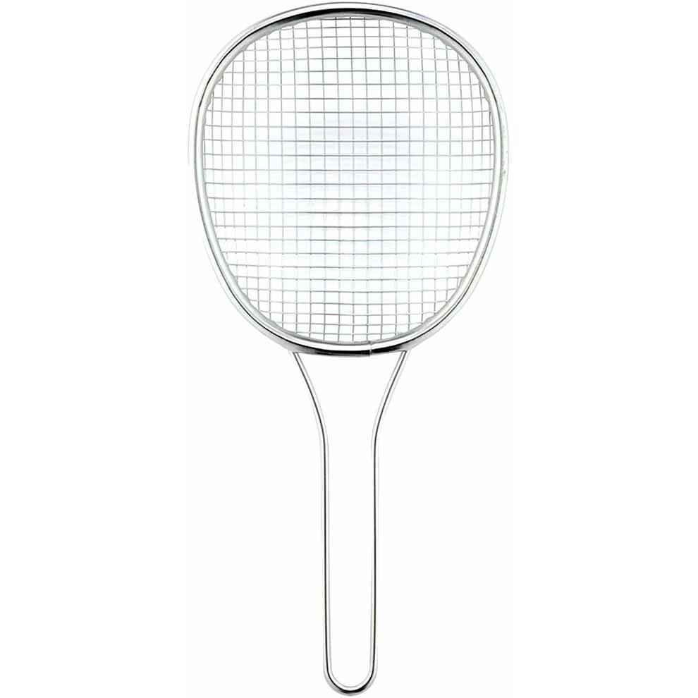 シモムラ フライヤー用スキマー ステンレス製 ラージホール メッシュスクープ 30cm