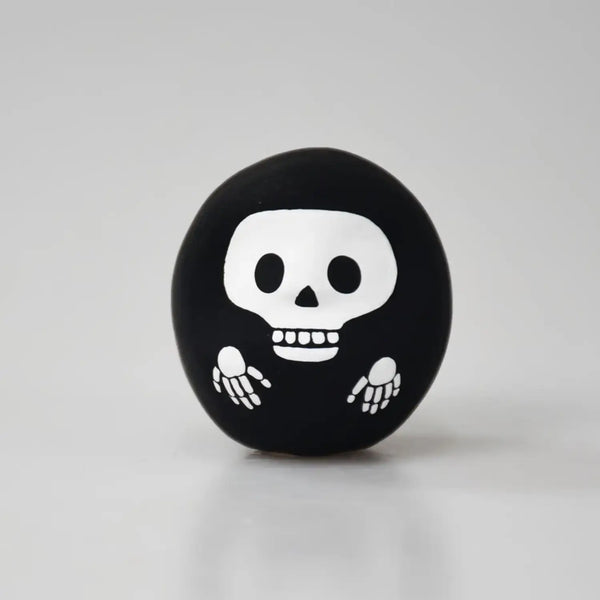 白河だるま ハロウィン スケルトンだるま お守り 4.5cm