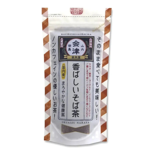 ソバチャ そば茶 焙煎 リーフティー カフェインフリー 120g