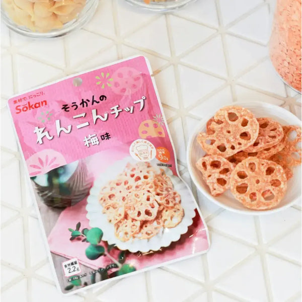 爽寛 梅レンコンチップス 梅風味レンコンチップス 18g (6個入り)