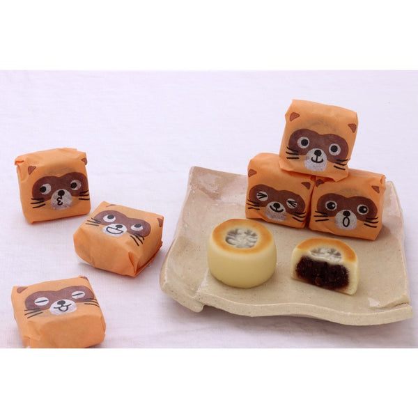 たぬきまんじゅう 伝統の小豆一口サイズケーキ(3個入り)