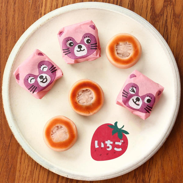 たぬきまんじゅう イチゴ入り一口サイズケーキ(3個入り)