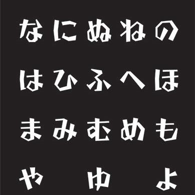 手ぬぐい 和文化 ひらがなアルファベット 伝統手染め布