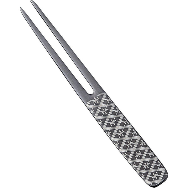 Todai Japanese Black Oxide Steel Wagashi Pick Fork 7 Piece Set