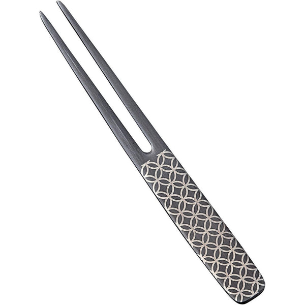 Todai Japanese Black Oxide Steel Wagashi Pick Fork 7 Piece Set