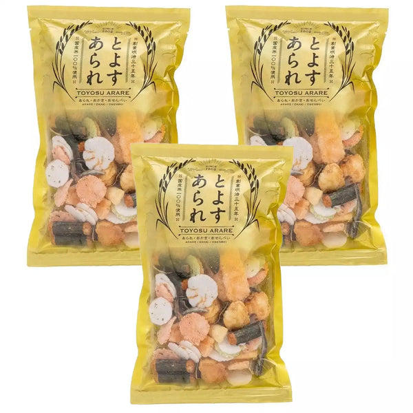 豊洲あられ 9種アソート 80g (3個パック)