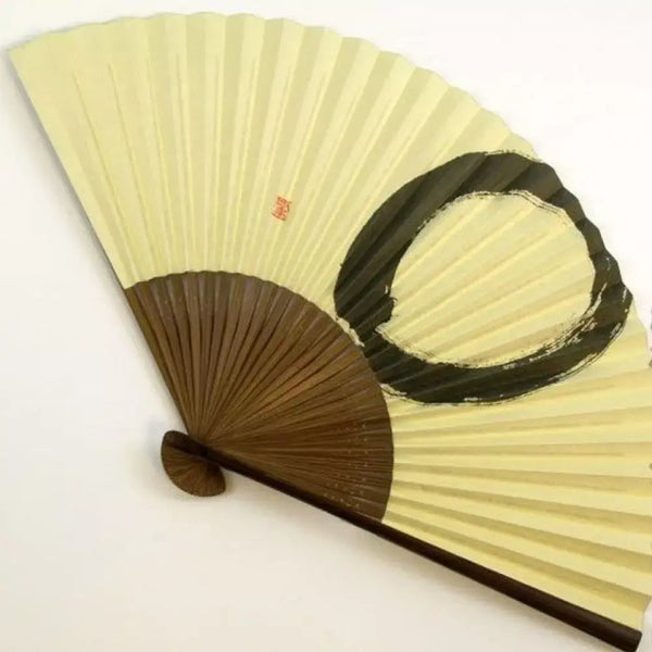 ヤマニ 円相禅 円形扇子 手持ち扇子 22.5cm