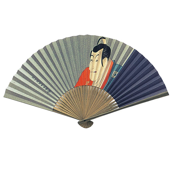 ヤマニ 歌舞伎役者 海老蔵デザイン 扇子 22.5cm