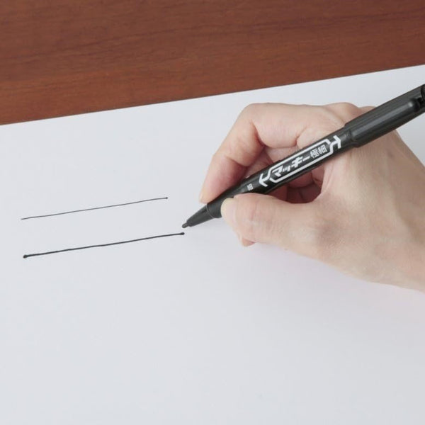 ゼブラ マッキー 極細 デュアルチップ 油性マーカー 12色