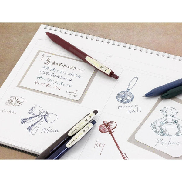 ゼブラ サラサクリップ ヴィンテージカラー ゲルインクペン 5色 0.5mm JJ15-5C-VI-N