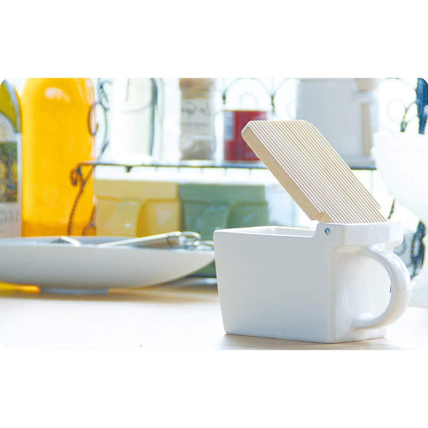 ゼロジャパン ソルトボックス セラミックキッチンコンテナー ホワイト 420ml