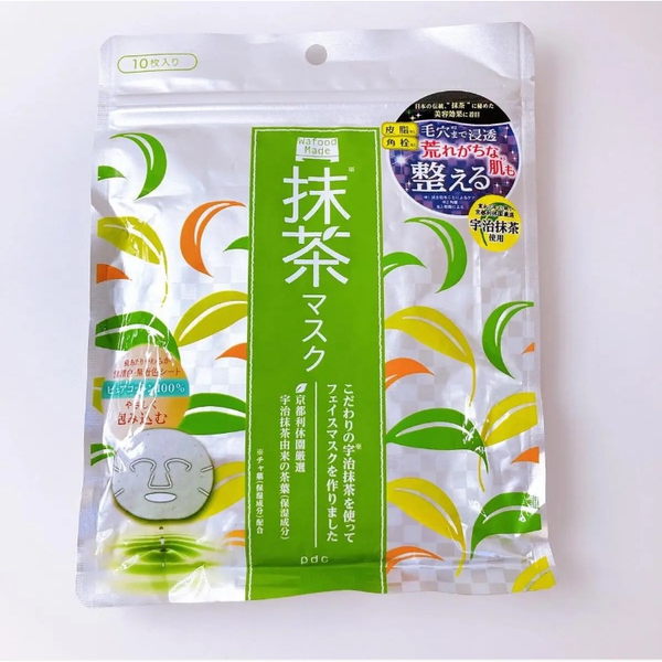 pdc ワフードメイド うるおい宇治抹茶フェイスマスク 10枚入り