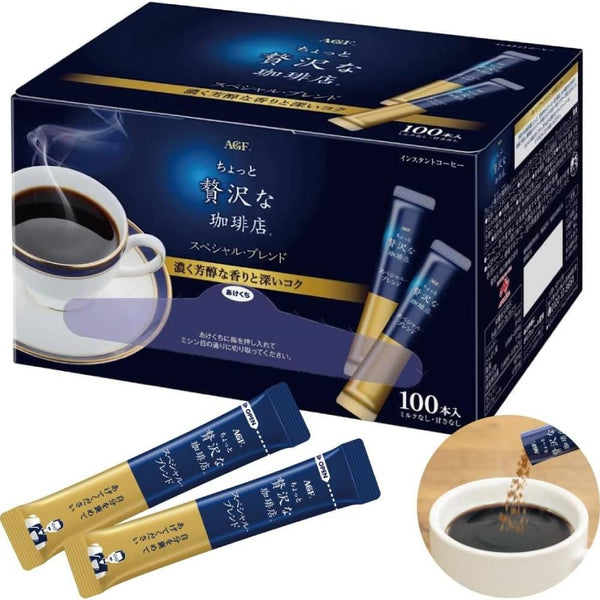 AGF インスタントブラックコーヒー コーヒーショップブレンド 100本入り
