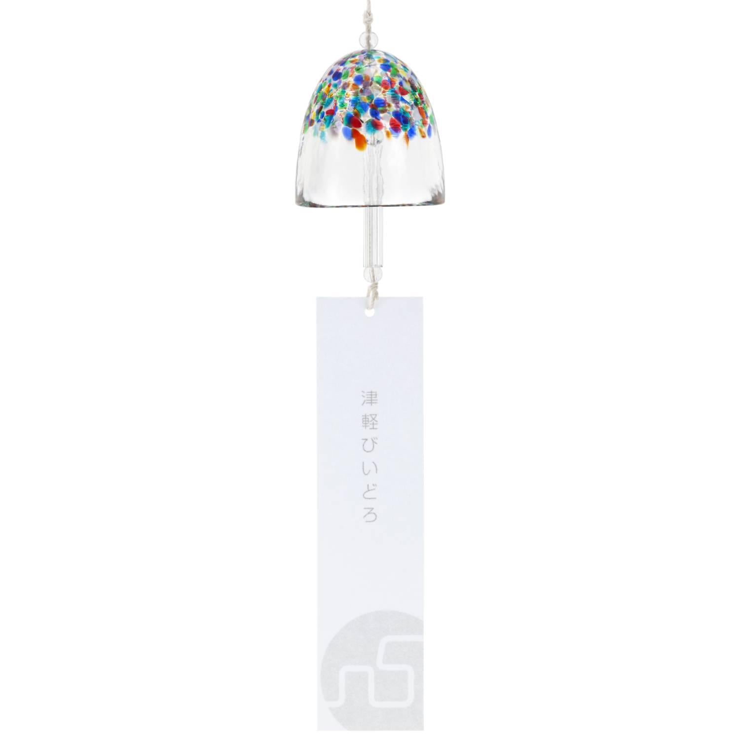 アデリアハンドメイドガラス風鈴鮮やかなカラフルなパターン