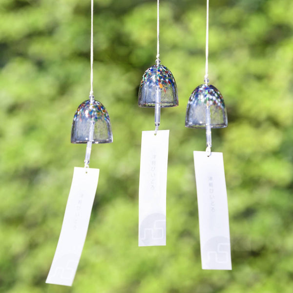 アデリアハンドメイドガラス風鈴鮮やかなカラフルなパターン