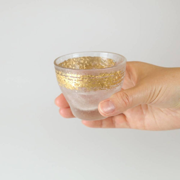 アデリア プレミアムゴールドパターンフロスト酒器ショットグラス 90ml
