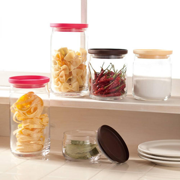 アデリア スタッキングガラスキャニスター キッチン収納容器 360ml