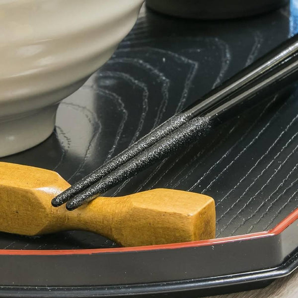 青葉食洗機対応箸 オーシャンレジンデザイン ブラック 23cm