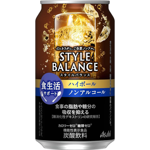アサヒスタイルバランスノンアルコールウイスキーハイボールモクテル350ml