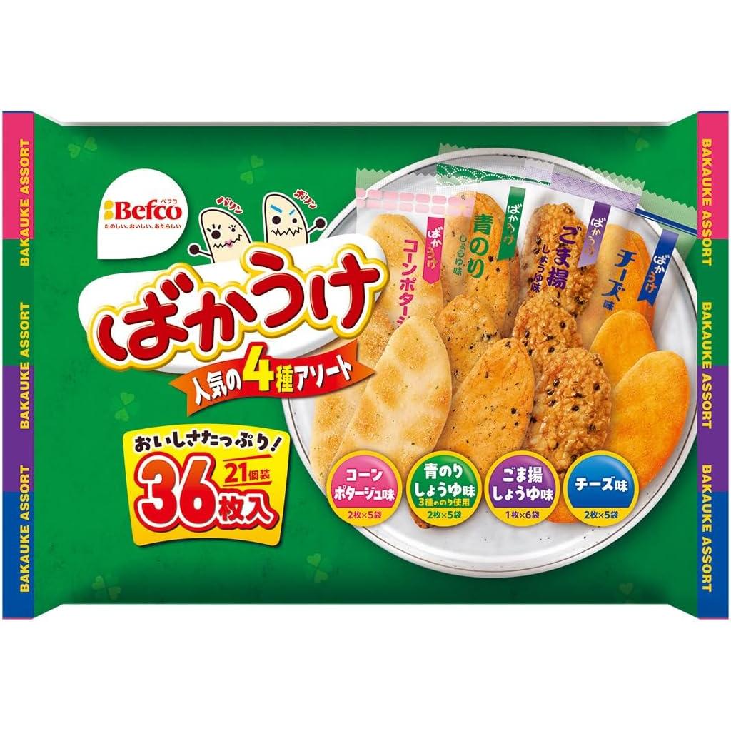 ベフコ ばかうけせんべい 4味アソート 36枚