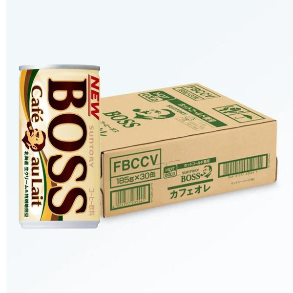 ボス カフェオレ ミルク入り 缶コーヒー 185g（30缶入り）