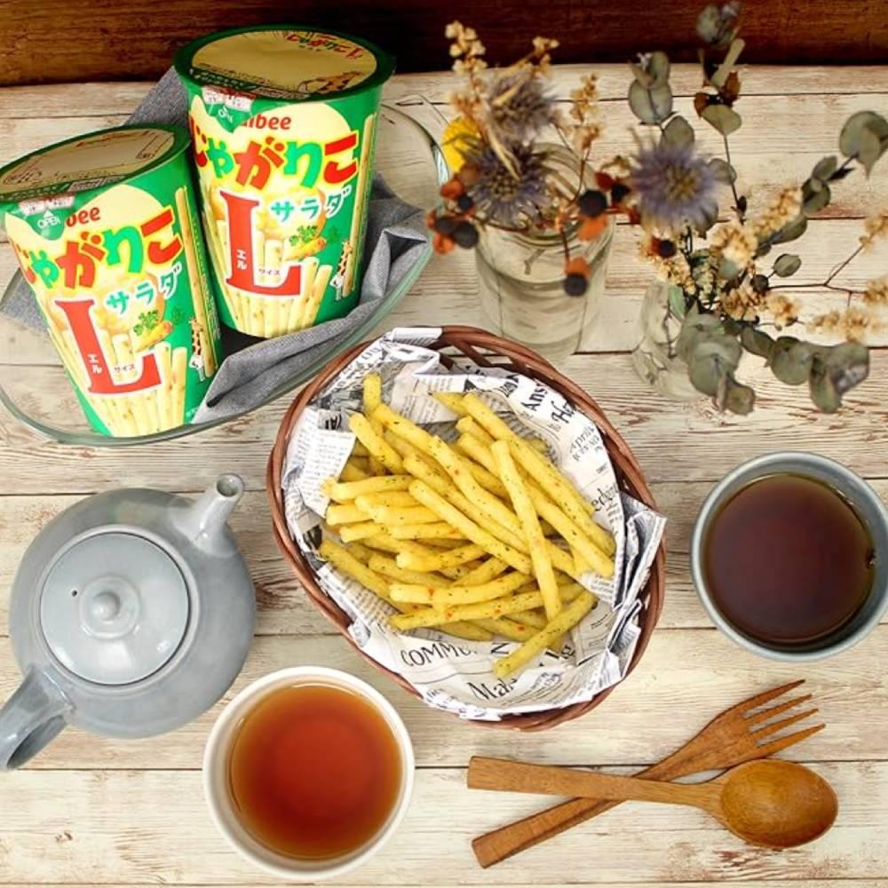 カルビー じゃがりこ ポテトスティック スナックサラダ味 Lサイズ（3