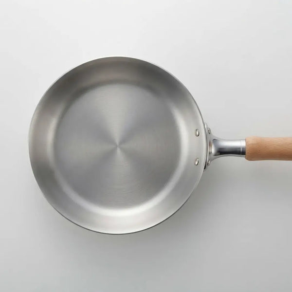 千歳 IH対応 鉄製フライパン 木製ハンドル 18cm