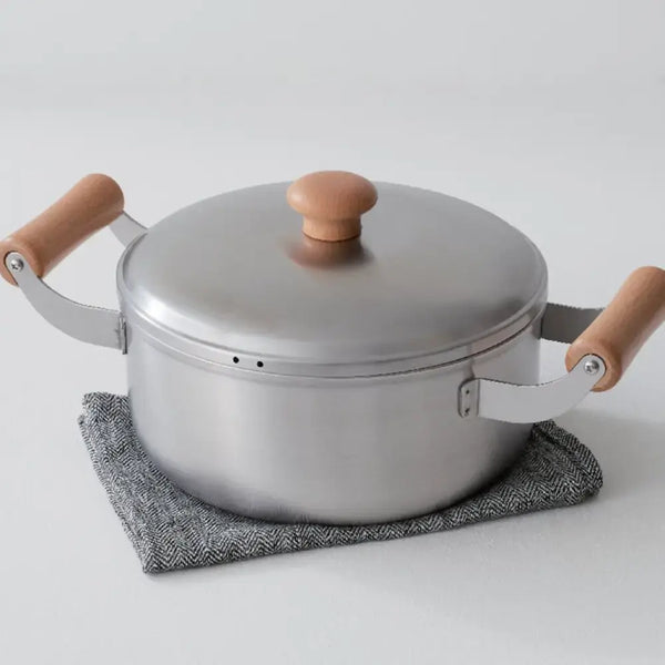 千歳スタイリッシュ蓋付両手鍋（IH対応）2.8L