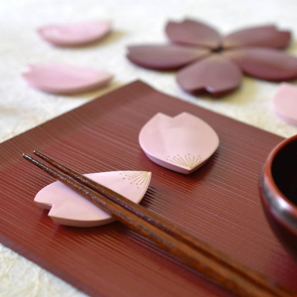 装飾箸置き 桜の花びら型 ピンク 1個