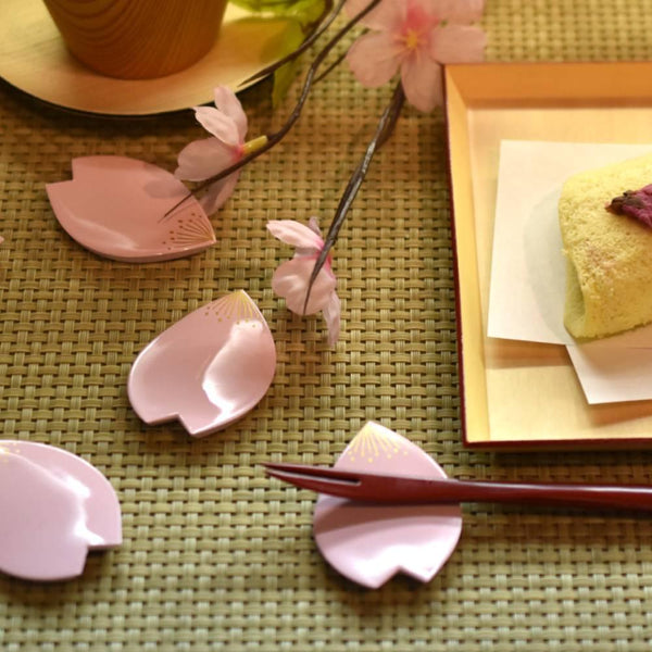 装飾箸置き 桜の花びら型 ピンク 1個
