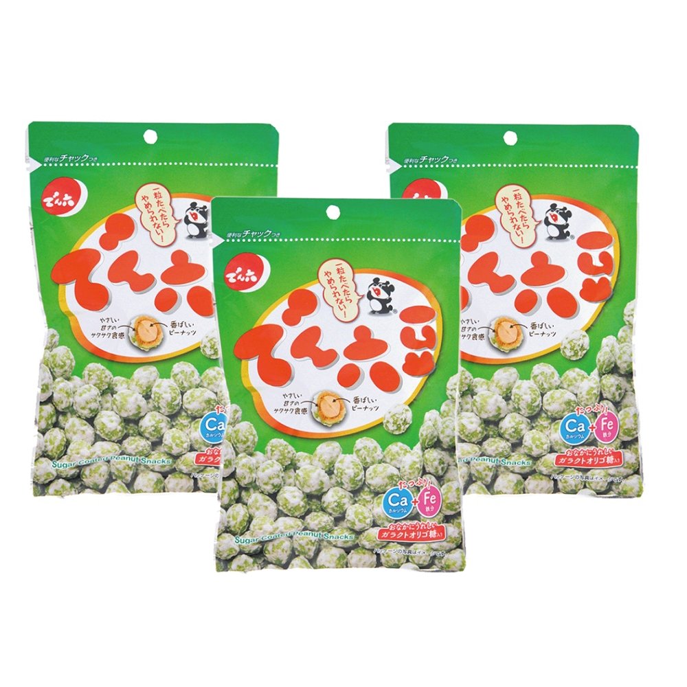 でん六 豆 砂糖衣ピーナッツスナック 95g (3個入り)