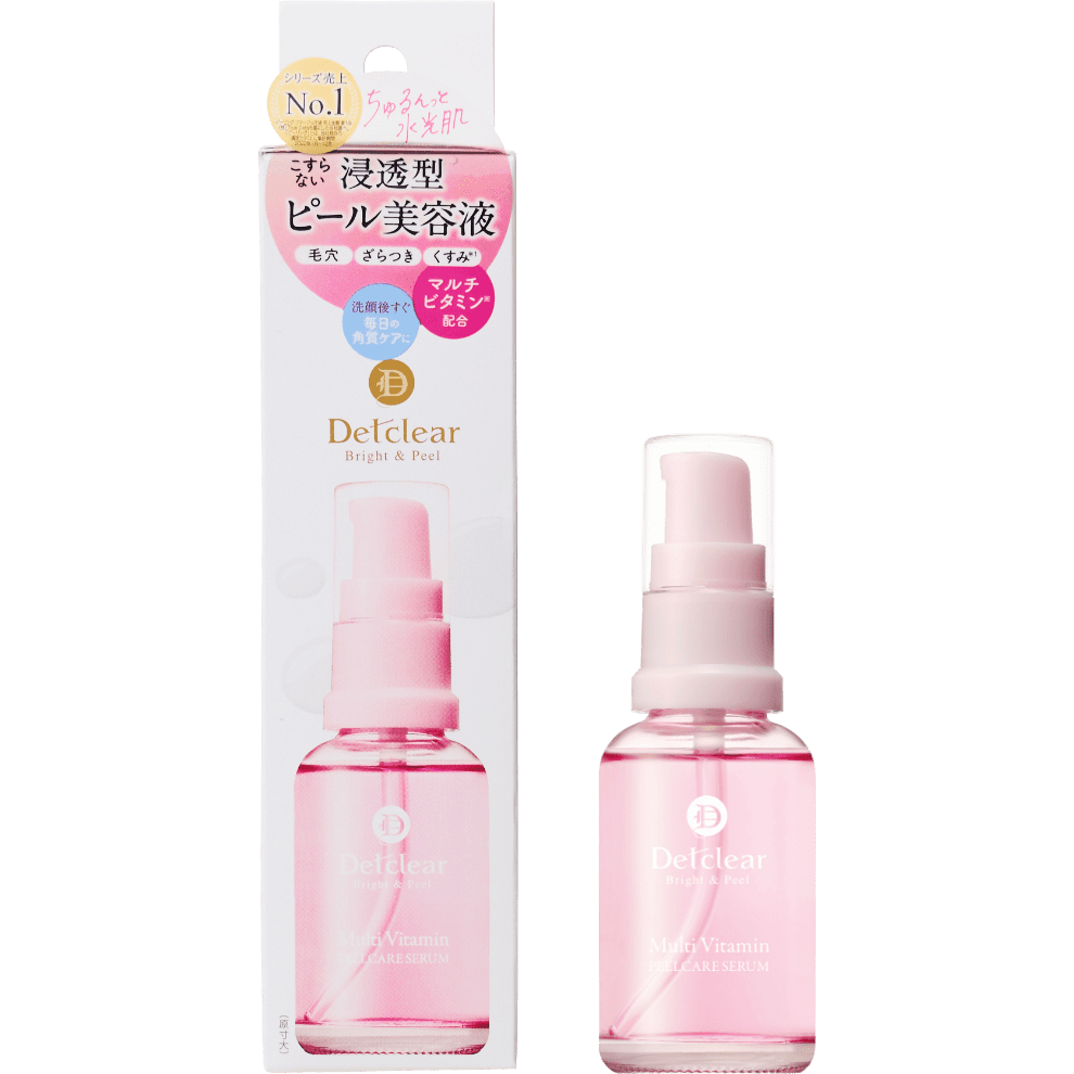 デトクリア ブライト＆ピール ハイドレーティング マルチビタミン エクスフォリエーティング セラム 30ml