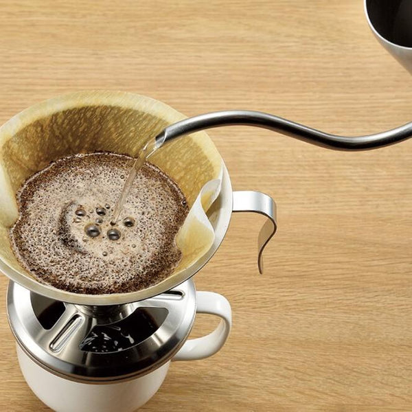 Enjuku ドリップコーヒーポット スタイリッシュなグースネックケトル 注ぎ口付きコーヒー用 420ml