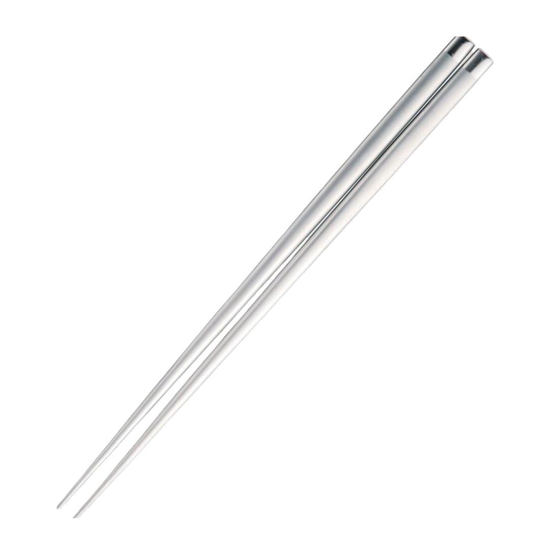 耐久性のある金属製箸 マット仕上げ ステンレススチール 220mm