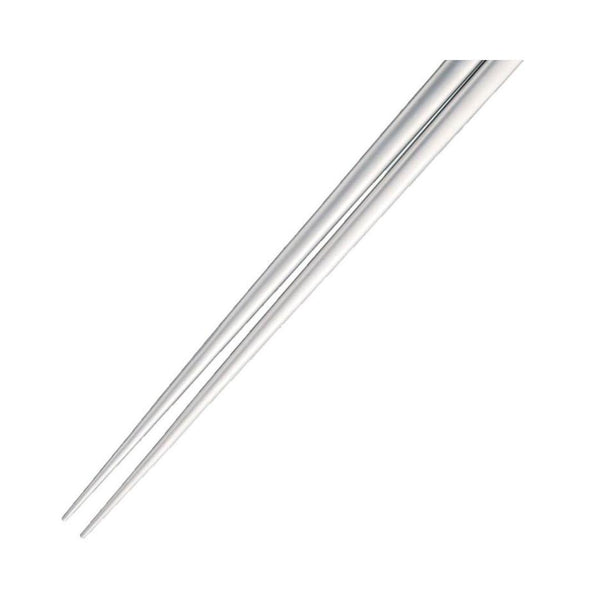 耐久性のある金属製箸 マット仕上げ ステンレススチール 220mm