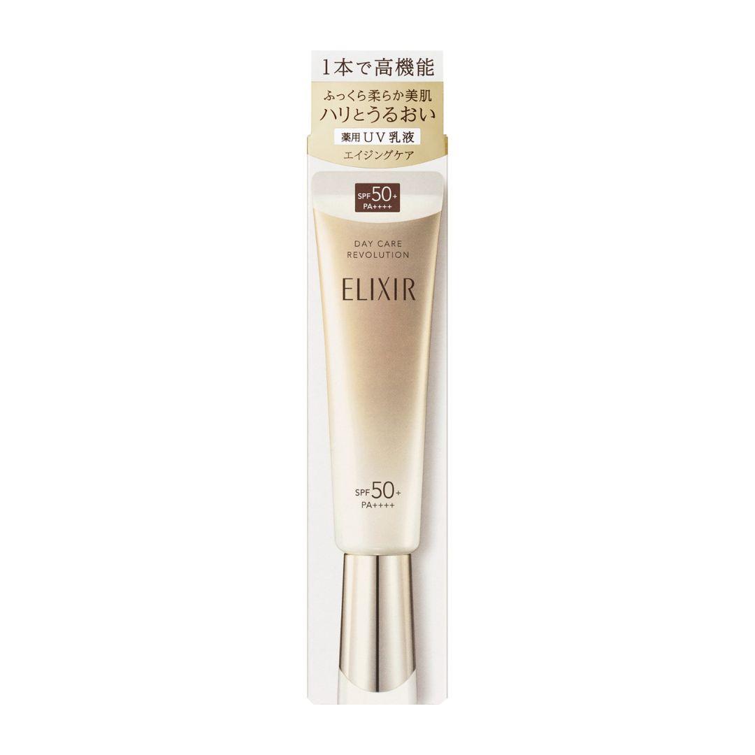 エリクシール デイケア レボリューション デイリーモイスチャライジングセラム SPF50+ 35ml