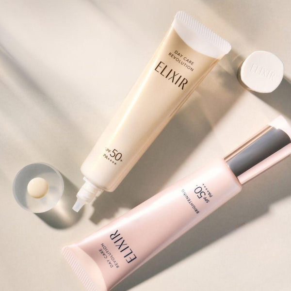 エリクシール デイケア レボリューション デイリーモイスチャライジングセラム SPF50+ 35ml