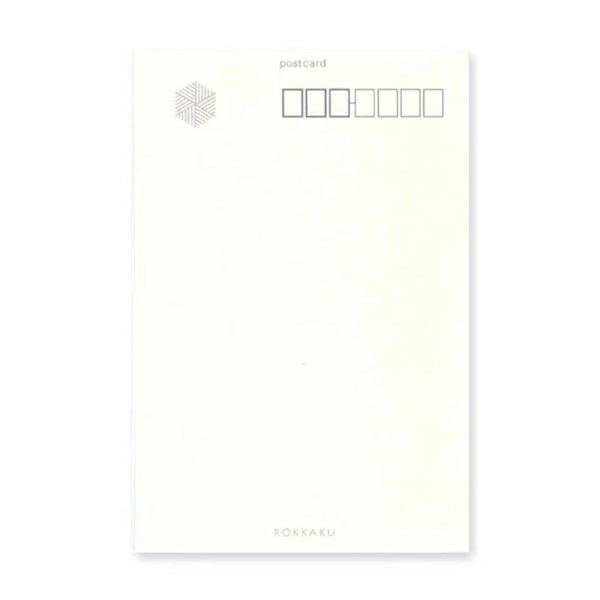 2月の季節の箔押しハガキ シロクマデザイン