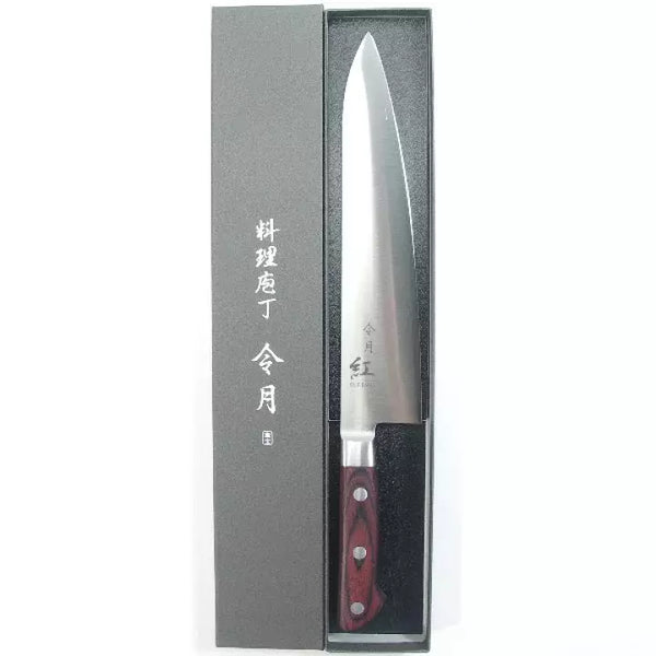 富士紅 牛刀 モリブデンバナジウム 日本製シェフナイフ 240mm