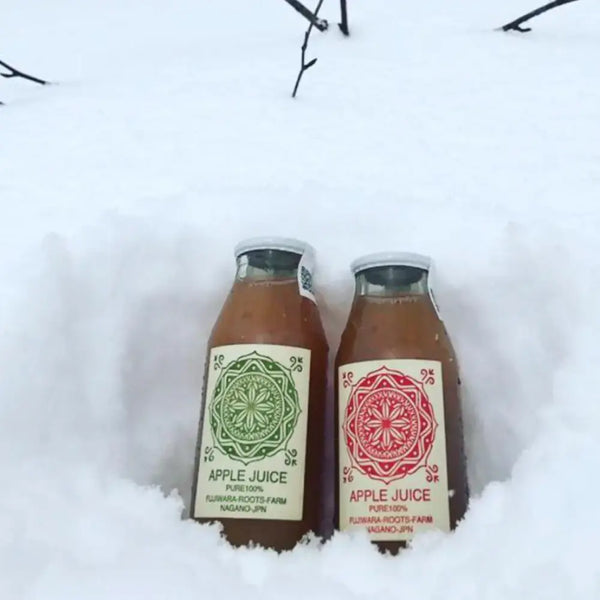 ふじわらルーツファーム ピュアナチュラル 長野りんごジュース 180ml