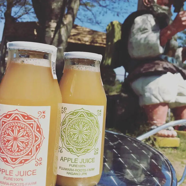 ふじわらルーツファーム ピュアナチュラル 長野りんごジュース 180ml