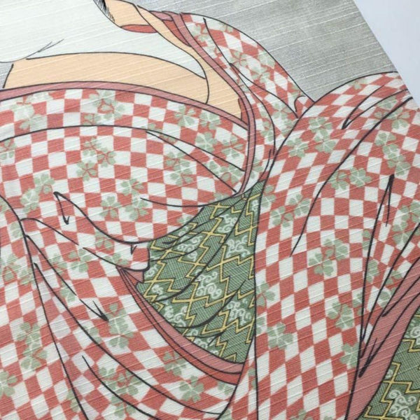 風呂敷 ガラスのパイプを吹く女性 浮世絵 ラッピングクロス 70x70cm