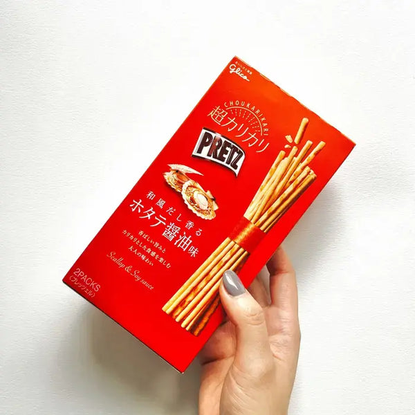 江崎グリコ プリッツ ホタテ醤油だし味ビスケットスティック 55g (10個入り)