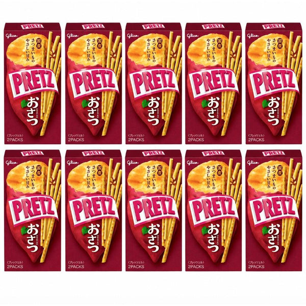 江崎グリコ プリッツ おさつサツマイモ 甘藷スイートポテトビスケットスティック 62g (10個入り)