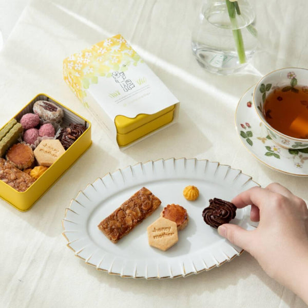 手作りグルテンフリークッキー詰め合わせ缶ボックス（8種類）