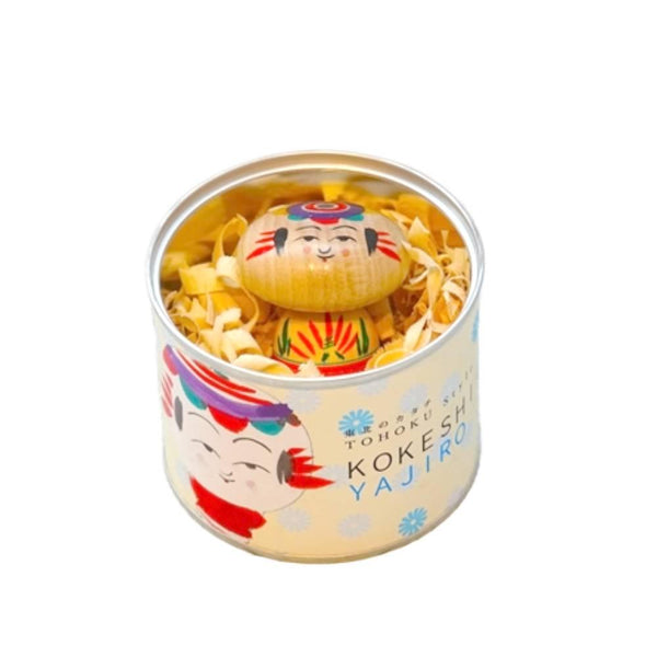 手作りこけしコレクション缶シリーズ フラットヘッドスタイル